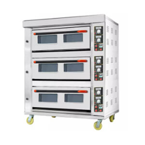 3 Deck 6 Tray Gas Deck Oven