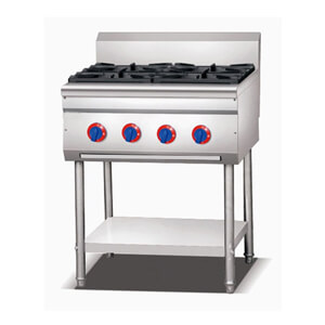 4 Burner Gas Stove with Support
