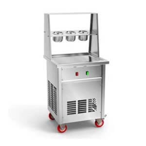 Single Pan Roll Ice Cream Machine