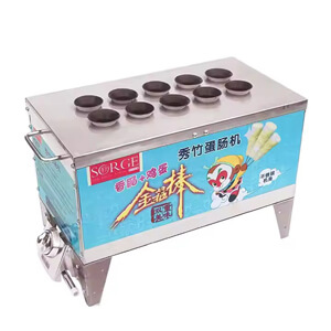 10 Molds Gas Egg Roll Machine